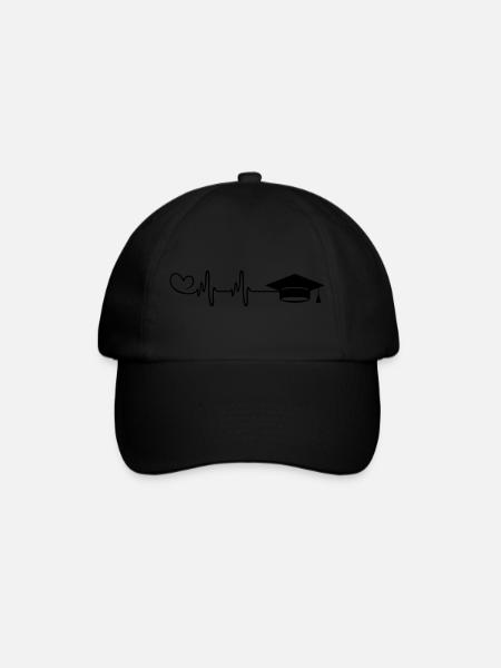 Casquette d’étudiant Pulse Heart - Casquette classique - noir/noir