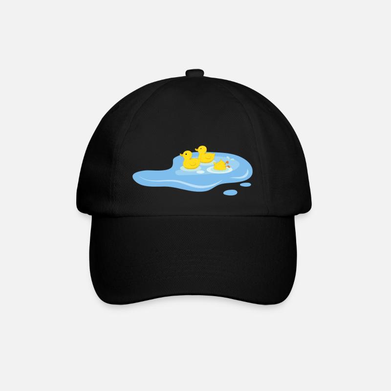Canards dans une mare - Casquette classique - noir/noir