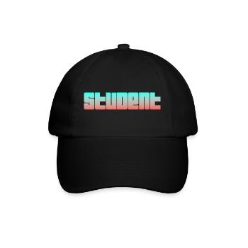 StundentLogo - Baseballkappe - Schwarz/Schwarz - Vorne