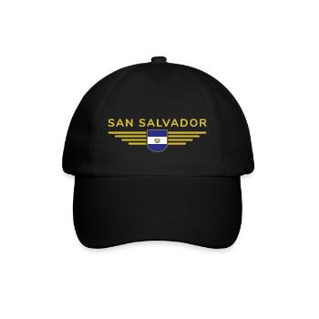 Conception du t-shirt San Salvador - Casquette classique - noir/noir - Devant
