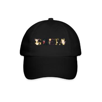 Greta - Casquette classique - noir/noir - Devant