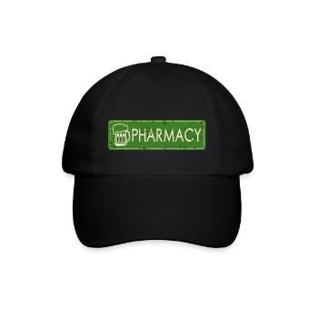 alcohol biere chope humor pharmacy pharmacy breakdown - Baseball Cap - black/black - Front