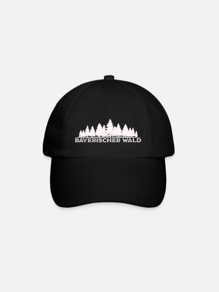 Bayerischer Wald Deutschland Urlaub Souvenir - Baseballkappe - Schwarz/Schwarz