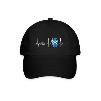 Ecosse Alba Écossaise Battement de coeur - Casquette classique - noir/noir - Devant