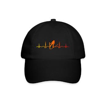 Heartbeat Ski Flying Ski Jumping Ski Jumper Male - Baseball Cap - black/black - Front