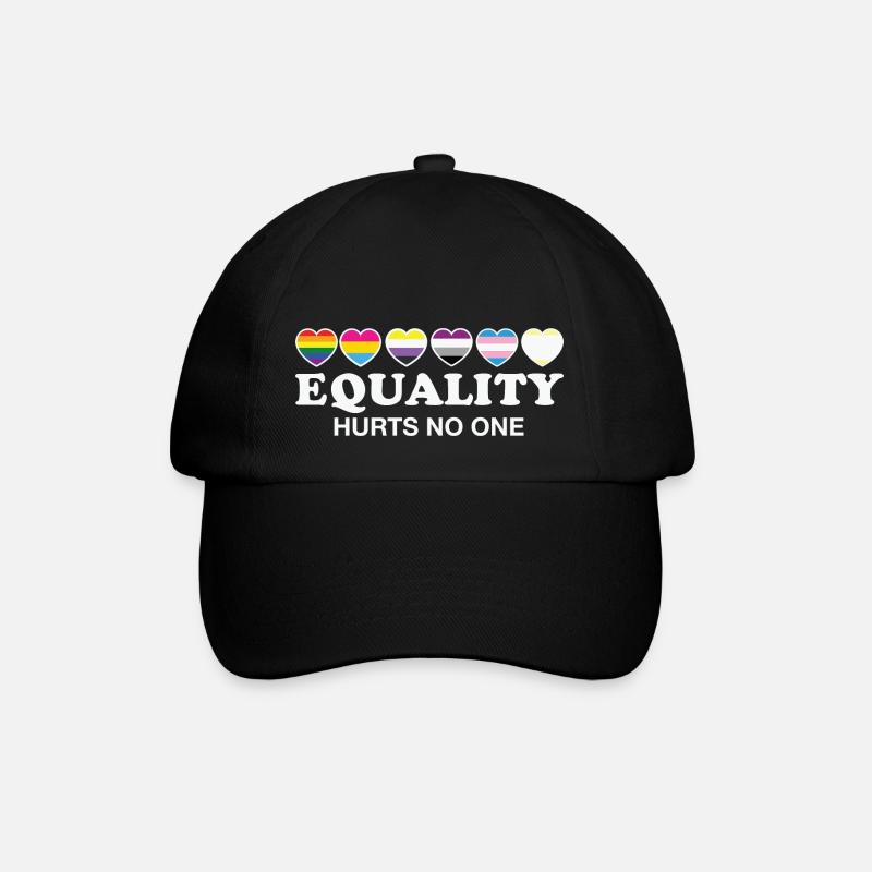 LBGT Drapeau Gay Pride Humain - Casquette classique - noir/noir