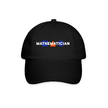 Mathematician (square, triangle, circle) - Baseball Cap - black/black - Front