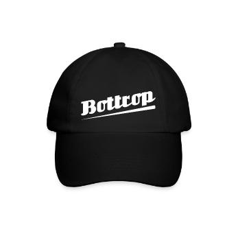 Bottrop - Textdesign mit Stadtnamen - Baseballkappe - Schwarz/Schwarz - Vorne