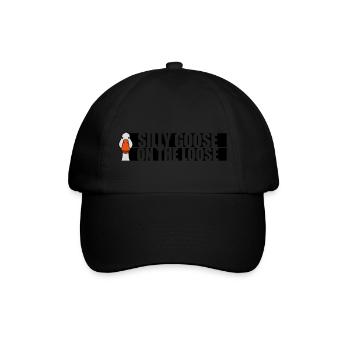 goose on the loose - Baseballkappe - Schwarz/Schwarz - Vorne