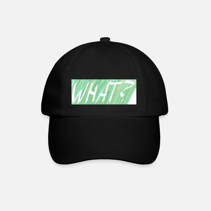 WHAT? Green gradient - Baseball Cap - black/black