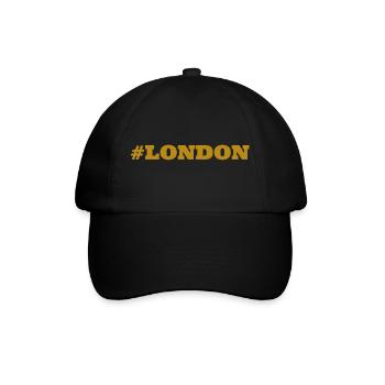 #London England capital - Baseball Cap - black/black - Front