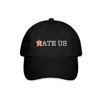 hate us - Baseball Cap - black/black - Front