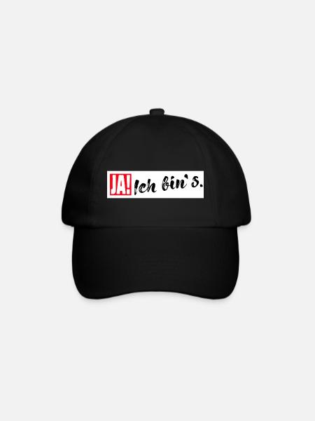 Ja Ich bin es - Baseballkappe - Schwarz/Schwarz