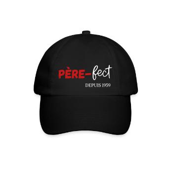 Père fect Depuis 1959 - Casquette classique - noir/noir - Devant