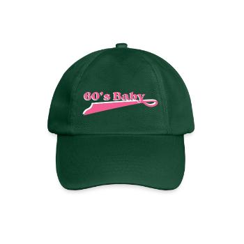 Year 60 baby - Baseball Cap - bottle green - Front