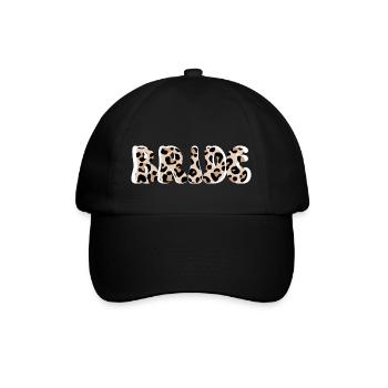 Zaumzeug mit Leopard - Baseballkappe - Schwarz/Schwarz - Vorne