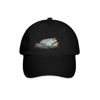 Moor frog - Baseball Cap - black/black - Front