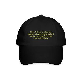 funny farmer saying - Baseball Cap - black/black - Front