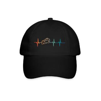 Battement de cœur fromage - Casquette classique - noir/noir - Devant