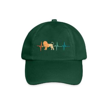 Lion Heartbeat - Baseball Cap - bottle green - Front