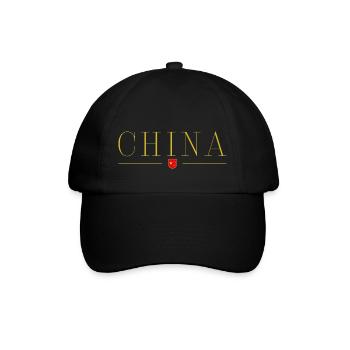 I Love China, Elegance Style Design T-Shirt - Baseball Cap - black/black - Front
