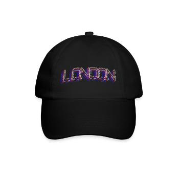LONDON DREI FARBEN - Baseballkappe - Schwarz/Schwarz - Vorne
