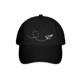 Avion en papier - Casquette classique - noir/noir - Devant