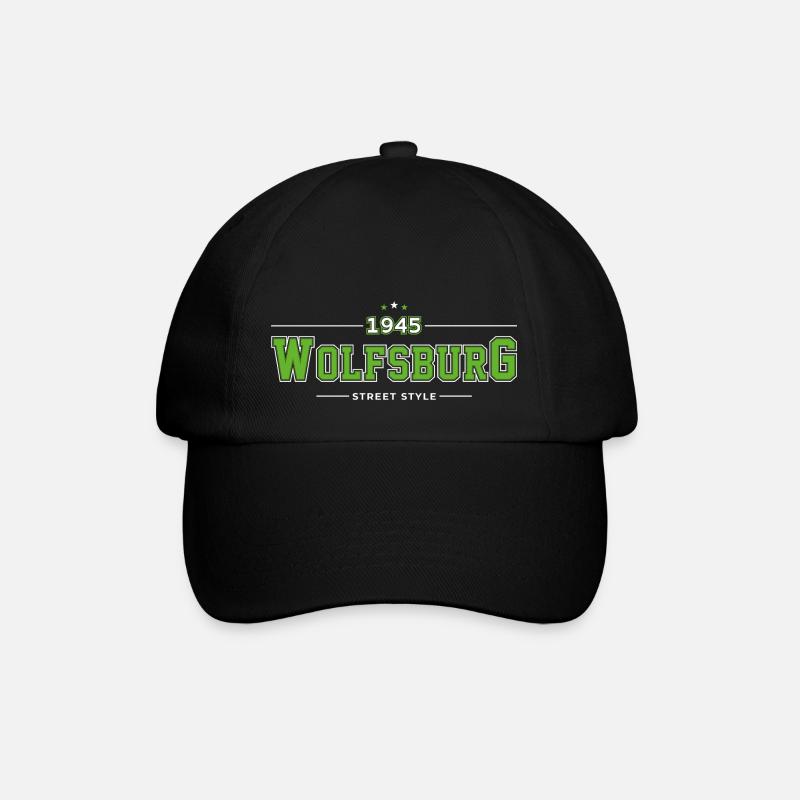 Wolfsburg - Baseballkappe - Schwarz/Schwarz