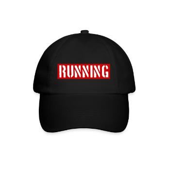 Marathon - Course à pied - Jogging - Coureur - Casquette classique - noir/noir - Devant