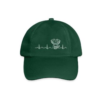 V2 Shovelhead Heartbeat white - Casquette classique - vert bouteille - Devant