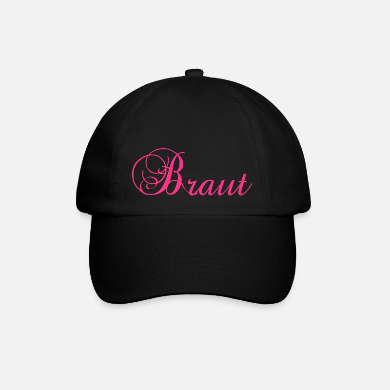 Braut - Baseballkappe - Schwarz/Schwarz