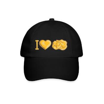 I Love Gold - Baseballkappe - Schwarz/Schwarz - Vorne