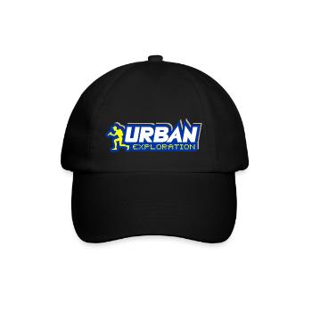 Urban Explorer Urbex - Baseballkappe - Schwarz/Schwarz - Vorne