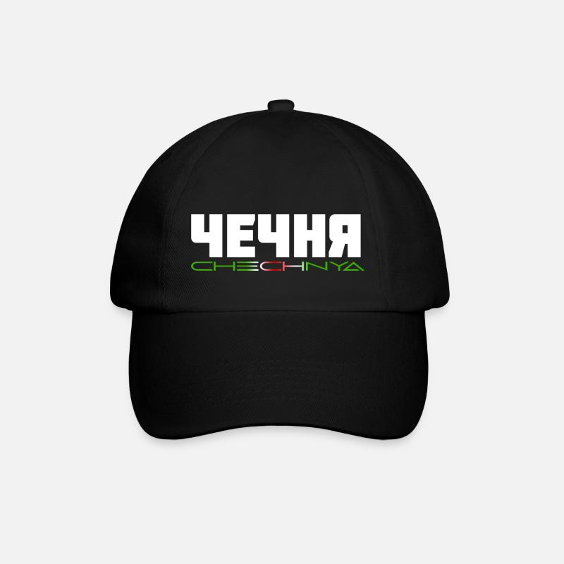 CHECHNYA Kyril - Baseballkappe - Schwarz/Schwarz