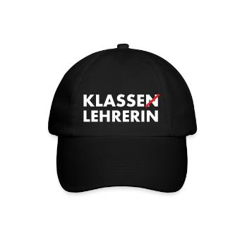 Klasse Lehrerin Klassenlehrerin - Baseballkappe - Schwarz/Schwarz - Vorne