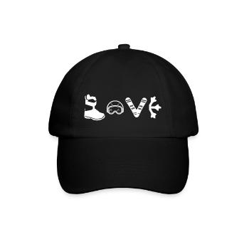 Snowboard Snowboarder - Baseball Cap - black/black - Front