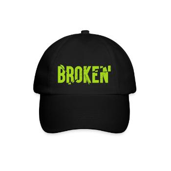 Broken - Baseball Cap - black/black - Front