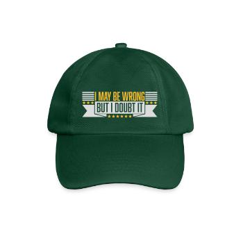 Je peux me tromper - Casquette classique - vert bouteille - Devant