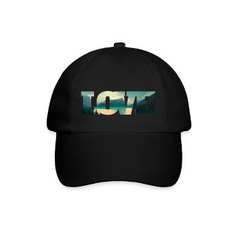 Nature in a love Wonderful lake - Baseball Cap - black/black - Front