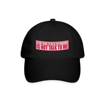 ne me parle pas - Casquette classique - noir/noir - Devant