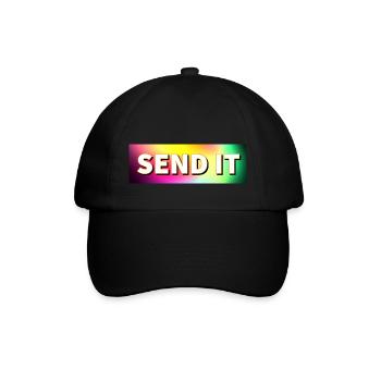 Logo de la boîte SEND IT - Casquette classique - noir/noir - Devant