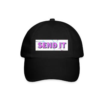 Logo de la boîte SEND IT - Casquette classique - noir/noir - Devant
