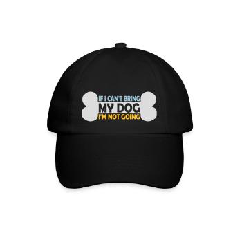 Citation Apportez mon chien - Casquette classique - noir/noir - Devant