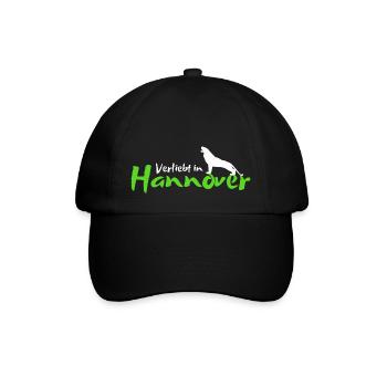 Verliebt in Hannover - Baseballkappe - Schwarz/Schwarz - Vorne