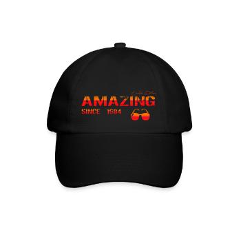 Amazing since 1984 - Baseballkappe - Schwarz/Schwarz - Vorne
