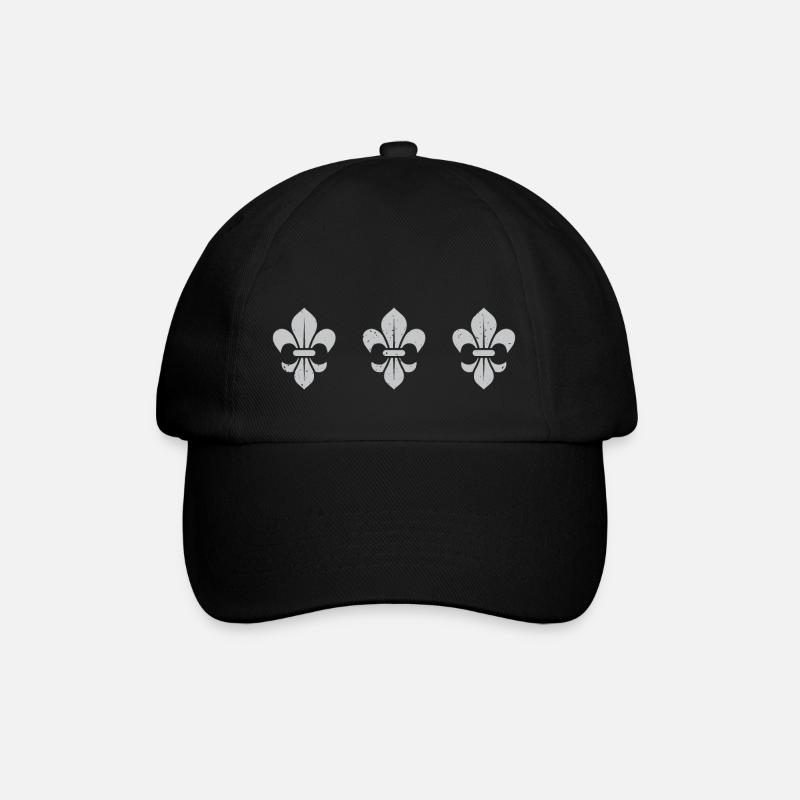 Fleur de Lys / 3 - Casquette classique - noir/noir