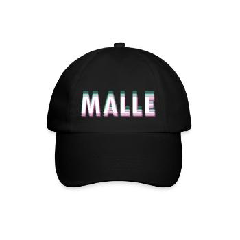 drunken MALLE - Baseballkappe - Schwarz/Schwarz - Vorne
