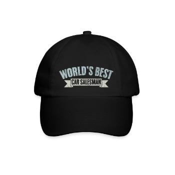 Cool Automobile Dealership For The World's Best - Baseballkappe - Schwarz/Schwarz - Vorne