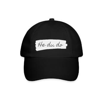 He du do Leuchtkraft - Baseballkappe - Schwarz/Schwarz - Vorne