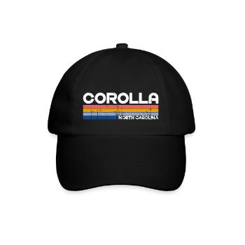 Vintage 70s 80s Style Corolla NC - Casquette classique - noir/noir - Devant